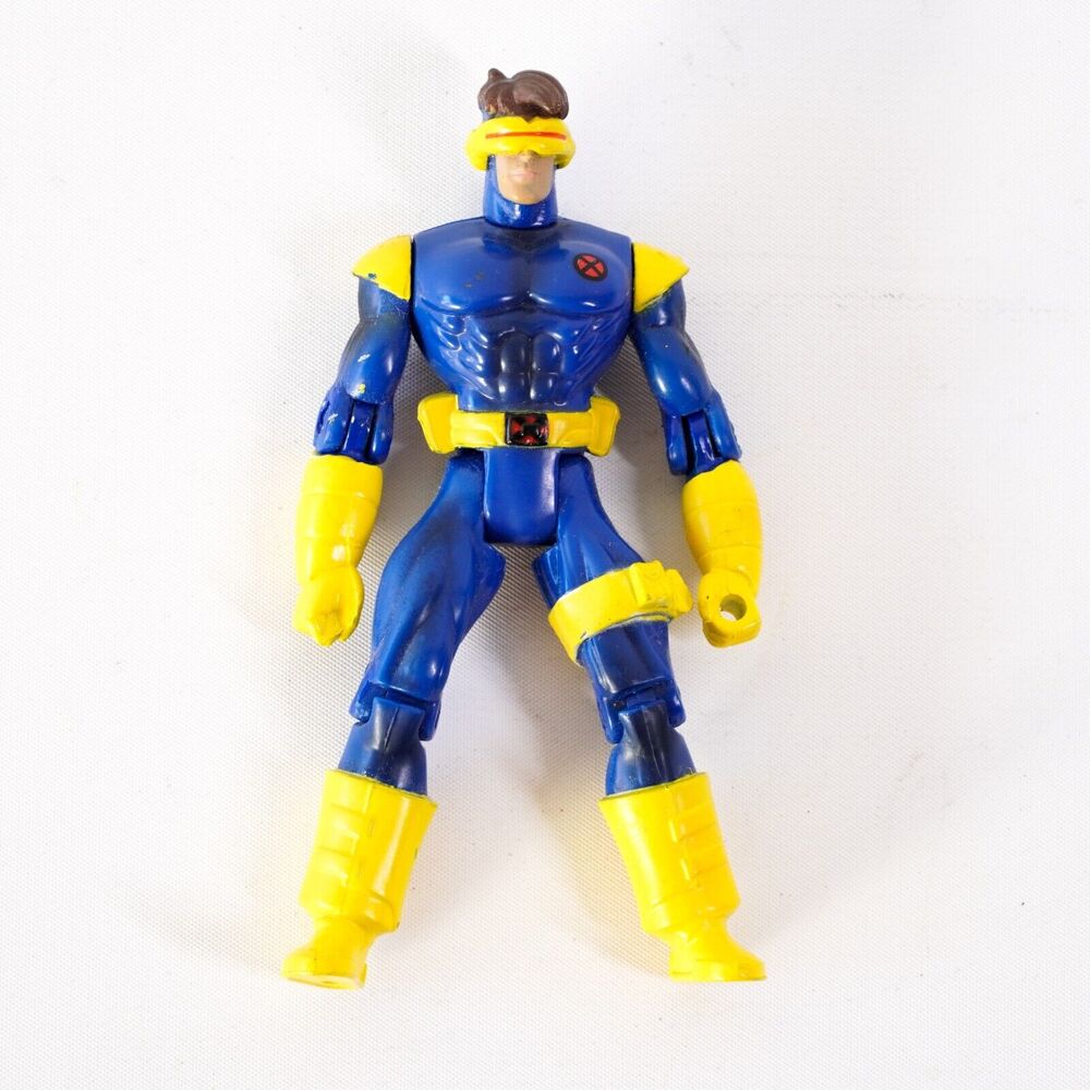 5" X-men Cyclops Battle Blasters Comic Action Figure Toy Marvel 1995 Vintage